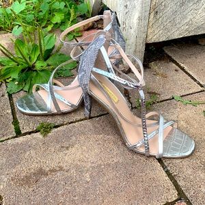 New. Never worn Louise et Cie silver heels